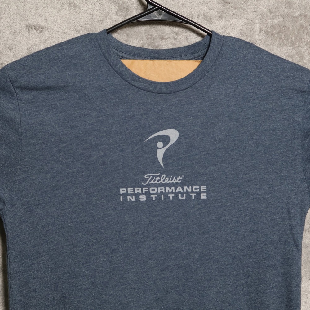 Titleist Performance Institute T-Shirt Mens Small Blue Long Sleeve TPI Golf